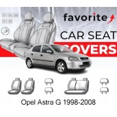 Чохли модельні Opel Astra G (Germany) 1998-2008 (хетчбек) (airbag, спинка 1/3, задн. підлок. 4 підгол.)