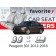 Чохли модельні Peugeot 301 2012-2016 (седан) (airbag, спинка 1/3, 2 підгол.)