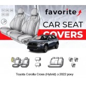 Чохли модельні Toyota Corolla Cross Hybrid з 2022р (седан) (recaro, airbag, спинка 1/3, пер.і задн.підлок., 5підгол)