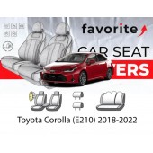 Чохли модельні Toyota Corolla SE (E21) (USA) 2018-2022 (седан) (airbag, сп.1/3, пер.і задн.підлок, 2 підгол.)