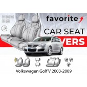 Чохли модельні Volkswagen Golf V Variant 2003-2009 (універсал) (airbag, сп.і сид.1/3, пер.і задн.підлок., крила, 5підг.)