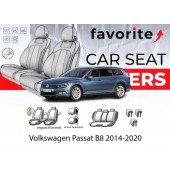 Чохли модельні Volkswagen Passat B8 2014-2020 (універсал) (airbag, 3 окр.спин., передн. і задн.підлок., крила, 5підгол.)