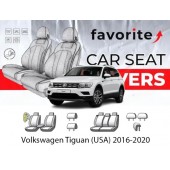 Чохли модельні Volkswagen Tiguan (USA) 2016-2020 (унів.) (7 місць) (airbag, сп. і сид. 1/3, пер. і задн.підлок., 7 підг)