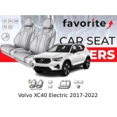 Чохли модельні Volvo XC40 Electric 2017-2022 (універсал) (airbag, спинка 1/3, перед. і задн. підл., 5підг.)