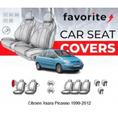 Чохли модельні Citroen Xsara Picasso 1999-2012 (мінівен) (airbag, 2 пер.підл., 5 окремих сидінь, 5 підгол.)