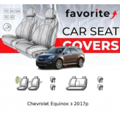 Чохли модельні Chevrolet Equinox з 2017р (універсал) (airbag, сп. і сид. 1/3, пер. і задн.підлок., 4 підгол.)