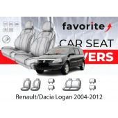 Чохли модельні Dacia (Renault) Logan 2004-2012 (універсал) (7місць) (кишені,сп.і сид.1/3, 3ряд спин.1/2,7підг)