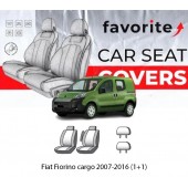 Чохли модельні Fiat Fiorino Cargo, P.Bier, C.Nemo (1+1) з 2007р (фургон) (1 внутр.підлок. у водія, 2 підгол.)	