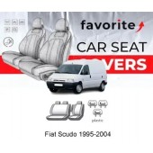 Чохли модельні Fiat Scudo, P. Expert, C. Jumpy (1+1) 1995-2004 (фургон) (2 внутр.підлок., 2 пластм.підгол.)