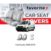 Чохли модельні Fiat Scudo, P.Expert, C.Jumpy (1+1) з 2007р (фургон) (2 внутр. підлок., 2 підгол.)