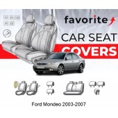 Чохли модельні Ford Mondeo 2000-2003 (універсал) (airbag, спинка 1/3, сид.суцільне, пер.і задн.підлок., 5підгол)