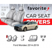 Чохли модельні Ford Mondeo Turnier 2014-2019 (універсал) (airbag, сп. 1/3, сид.суц., пер. і задн.підлок., 5підг)