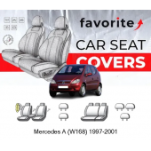 Чохли модельні Mercedes A (W168) 1997-2001 (хетчбек) (airbag, сп. і сид. 1/3, 5 підгол.)