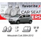 Чохли модельні Mitsubishi Colt 2004-2012 (хетчбек) (без кишень, сп. і сид. 1/3, 5 підгол.)