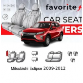 Чохли модельні Mitsubishi Eclipse 2009-2012 (купе-кабріолет) (airbag, спинка 1/2, сидіння суцільне)