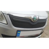 Зимняя накладка на решетку Skoda Fabia 2010-2014
