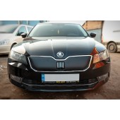 Зимняя накладка на решетку Skoda Superb 16+ (верх)