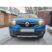 Зимняя накладка на решетку Renault Sandero (низ)