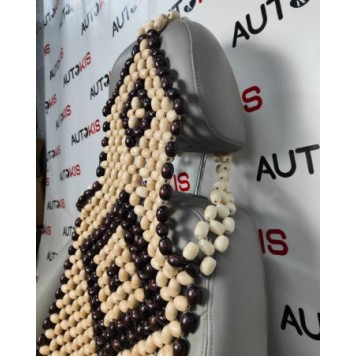 Накидка із дерева на крісло в автомобіль з підголовником (130см х 48см)-2