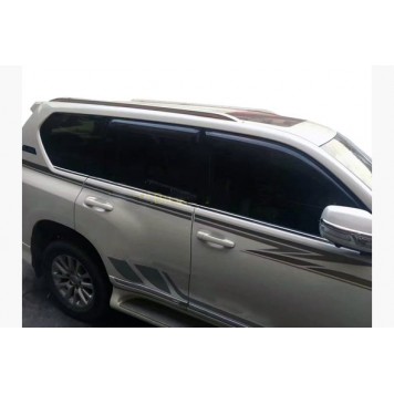 Рейлинги на крышу Toyota Land Cruiser Prado 150 Lexus-дизайн 