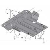 Захист двигуна Honda Civic VIII 2006-2012 Захист двигуна Honda Civic VIII 2006-2012