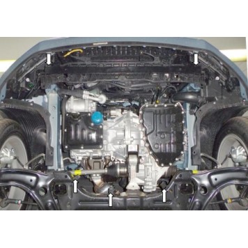 Защита двигателя Hyundai I-20 2014--2