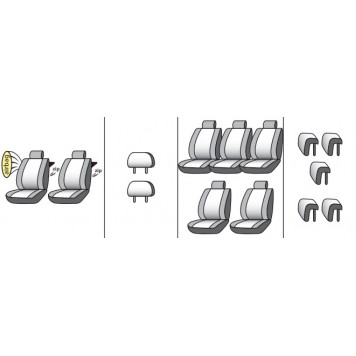 Чохли на сидіння Volkswagen Sharan 2010-9