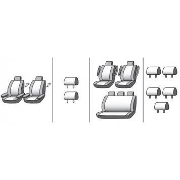 Чехлы на сиденья Volkswagen T4 Multivan 1990-2003-9