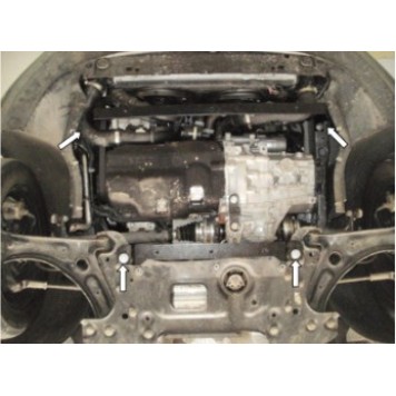 Защита двигателя Skoda Octavia II A5 WeBasto 2004--2