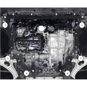 Захист двигуна Ford Kuga 2019--2