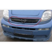 Зимняя накладка на решетку Opel Vivaro 01-06 (верх)