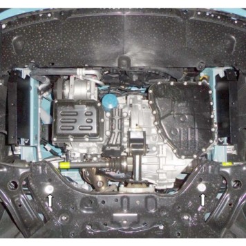 Защита двигателя Hyundai I-10 2014-2020-2