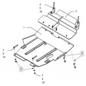 Захист двигуна Mitsubishi Outlander 2003-2010
