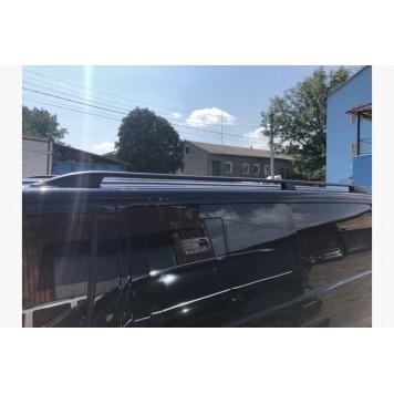 Рейлинги на крышу Ford Custom 2013 Skyport черные короткая база