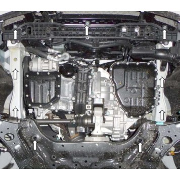 Захист двигуна Kia Rio IV 2011-2016-2