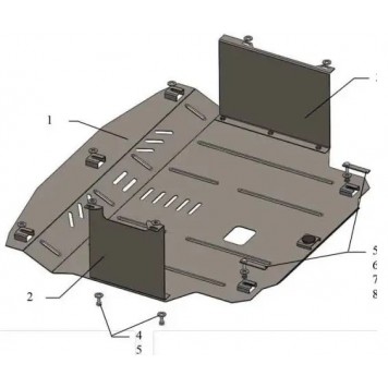 Захист двигуна Kia Rio IV 2011-2016