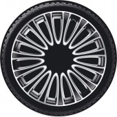 Ковпаки на колеса Argo Lemans Silver Black R16 Ковпаки на колеса Argo Lemans Silver Black R16