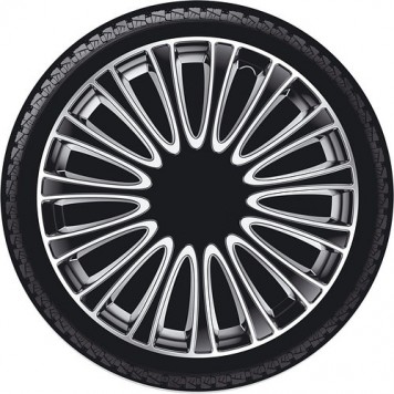 Колпаки на колеса Argo Lemans Silver Black R16