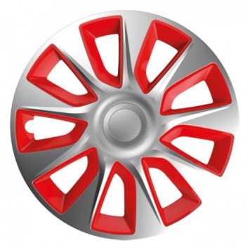 Ковпаки на колеса Elegant Stratos Silver Red R16