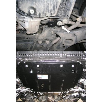 Защита двигателя Toyota Corolla City 2006-2019-1