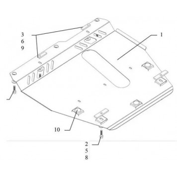 Захист двигуна Nissan Micra 2002-2010 2
