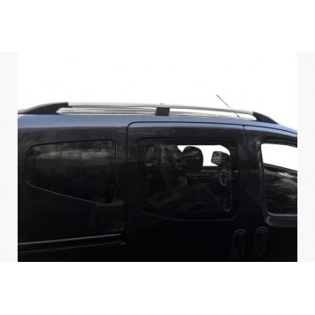 Рейлинги на крышу Nissan NV200 2009 пластик.ножки хром 143см