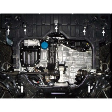 Защита двигателя Kia Cerato III 2013--2
