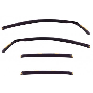 Дефлекторы окон Volkswagen Golf-5 2003-2008 4D HTB