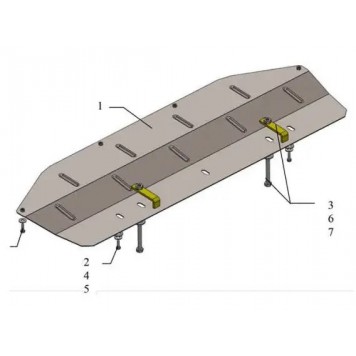 Захист радіатора Nissan Qashqai J10 2006-2014 2