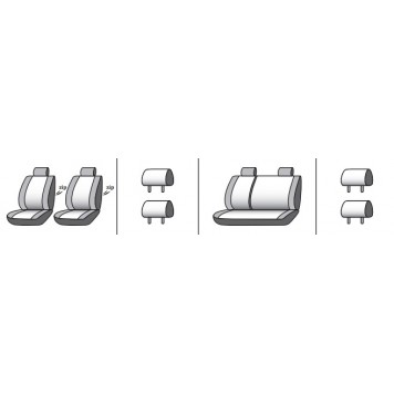 Чохли на сидіння Geely MK 2006-9