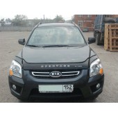 Дефлектор капота для Kia Spotage 2004-2009 /довгий