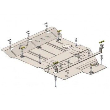 Защита двигателя Mercedes-Benz Viano D W447 2014-2019 1