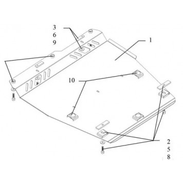 Захист двигуна Nissan Note 2005-2013 3