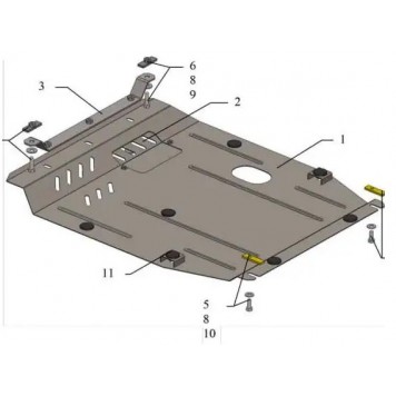 Захист двигуна Jeep Compass 2011-2017
